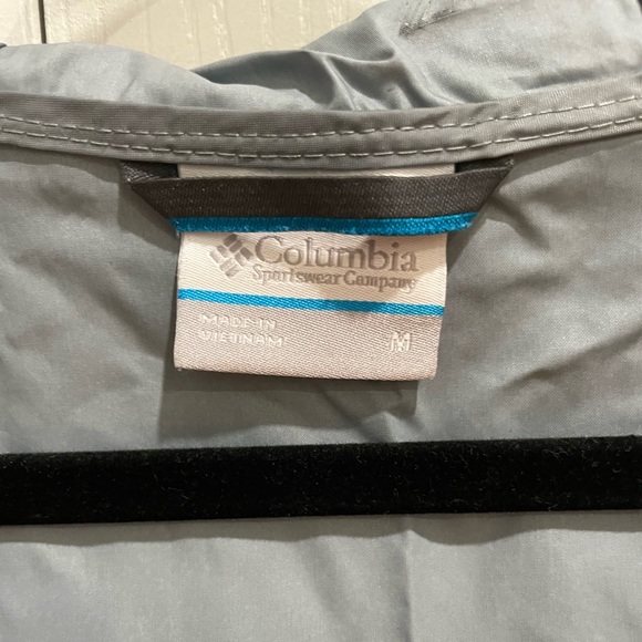 Columbia Men’s Gray Windbreaker Jacket Medium - Picture 2 of 4